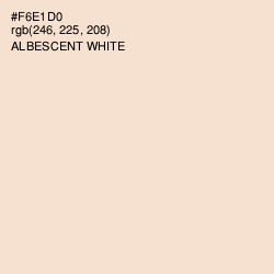 #F6E1D0 - Albescent White Color Image